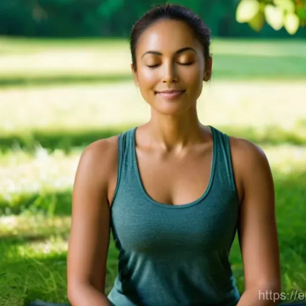 요가강사 자기소개서 작성법 - **Prompt:** A serene, authentic yoga instructor in her late 30s, with a warm, inviting smile, sittin...