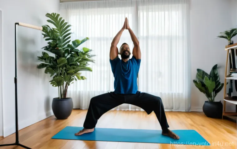 요가강사 창업 아이디어 - **Prompt:** A diverse group of five adults (2 men, 3 women) in their 30s-50s, wearing comfortable, m...